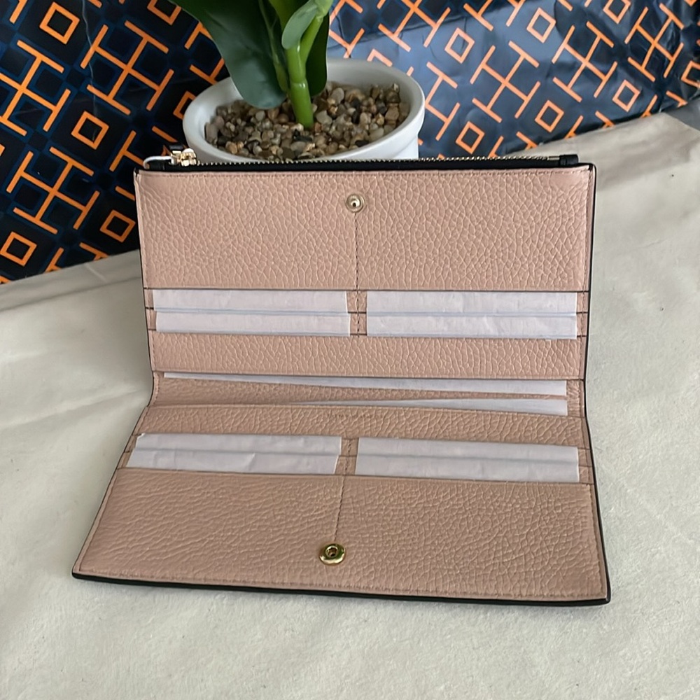 Nwt , Tory Burch Blake Color Block Slim Wallet Bl… - image 6